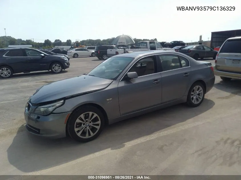 2009 BMW 535I xDrive VIN: WBANV93579C136329 Lot: 31096951