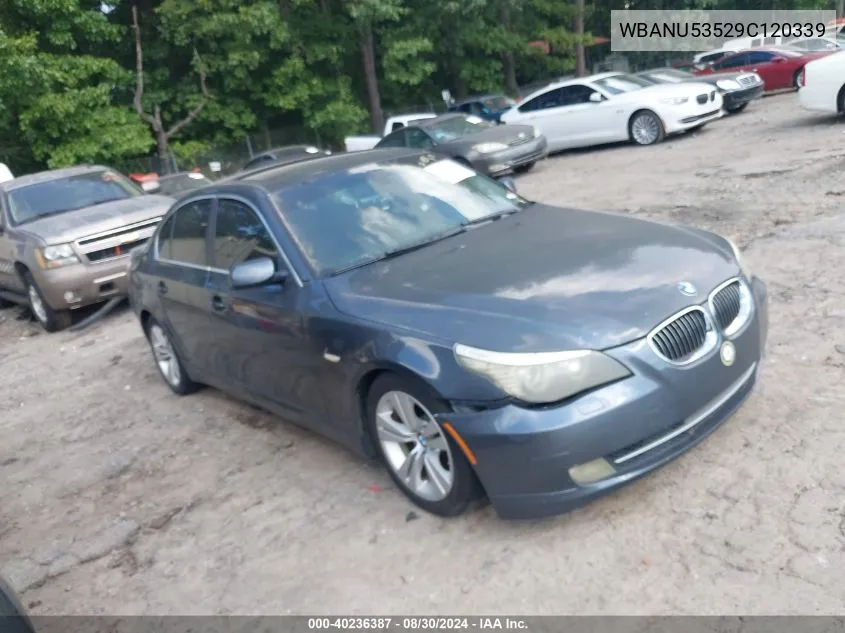 2009 BMW 528I VIN: WBANU53529C120339 Lot: 40236387