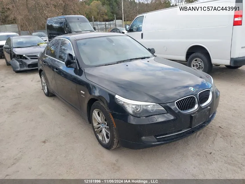 2010 BMW 5 Series VIN: WBANV1C57AC443991 Lot: 12151996