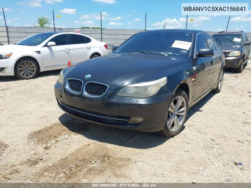 2010 BMW 528I xDrive VIN: WBANV1C5XAC156841 Lot: 39844158