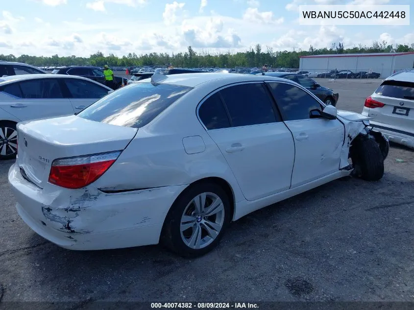 WBANU5C50AC442448 2010 BMW 528I