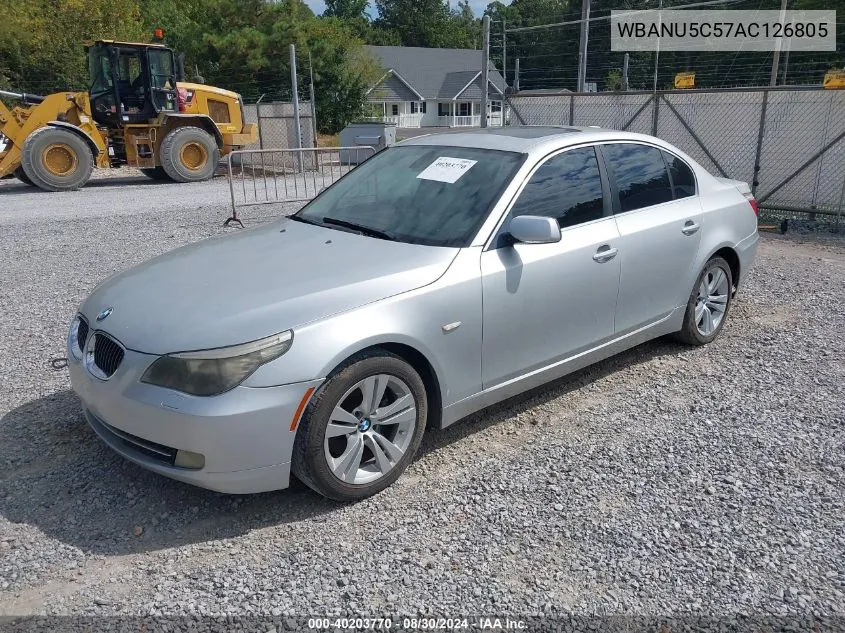 2010 BMW 528I VIN: WBANU5C57AC126805 Lot: 40203770