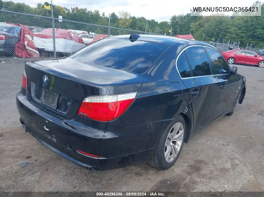 WBANU5C50AC365421 2010 BMW 528I