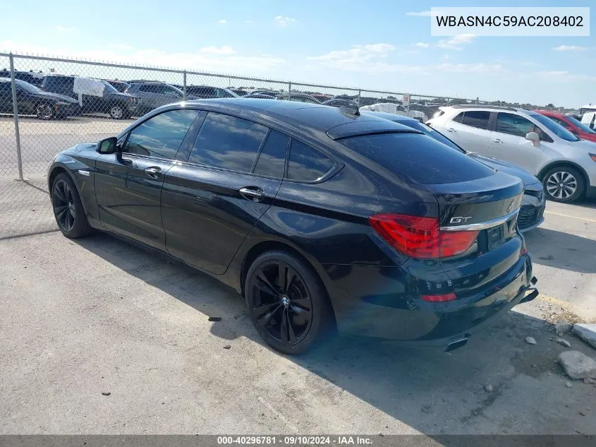 WBASN4C59AC208402 2010 BMW 550I Gran Turismo