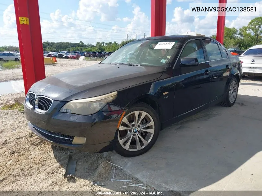 2010 BMW 535I xDrive VIN: WBANV9C5XAC138581 Lot: 40403301