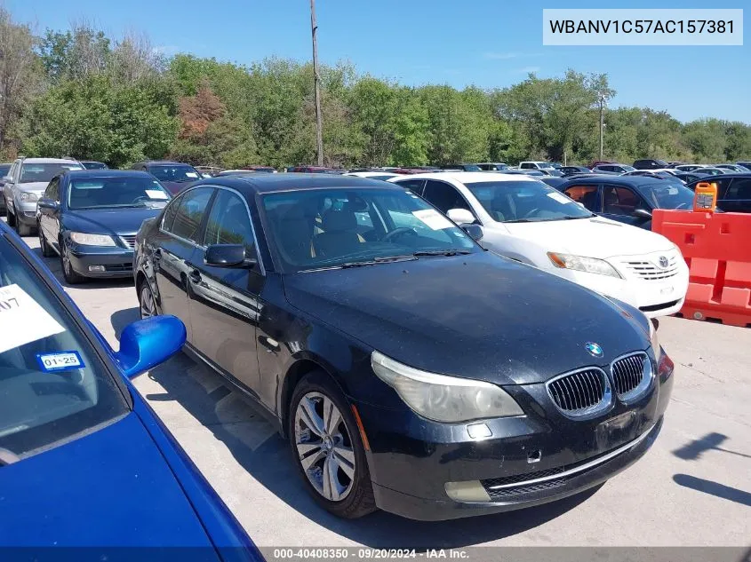 2010 BMW 528I xDrive VIN: WBANV1C57AC157381 Lot: 40408350