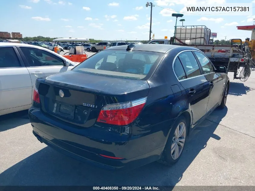 2010 BMW 528I xDrive VIN: WBANV1C57AC157381 Lot: 40408350