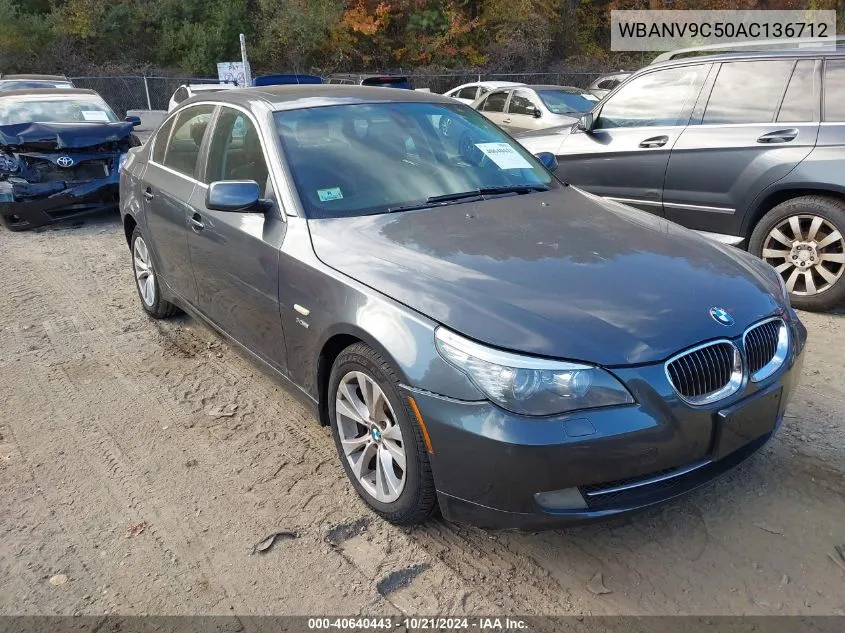 2010 BMW 535I xDrive VIN: WBANV9C50AC136712 Lot: 40640443