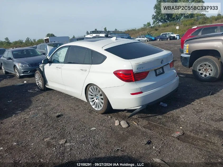 2011 BMW 5 Series Gran Turismo VIN: WBASP2C55BC337933 Lot: 12108291