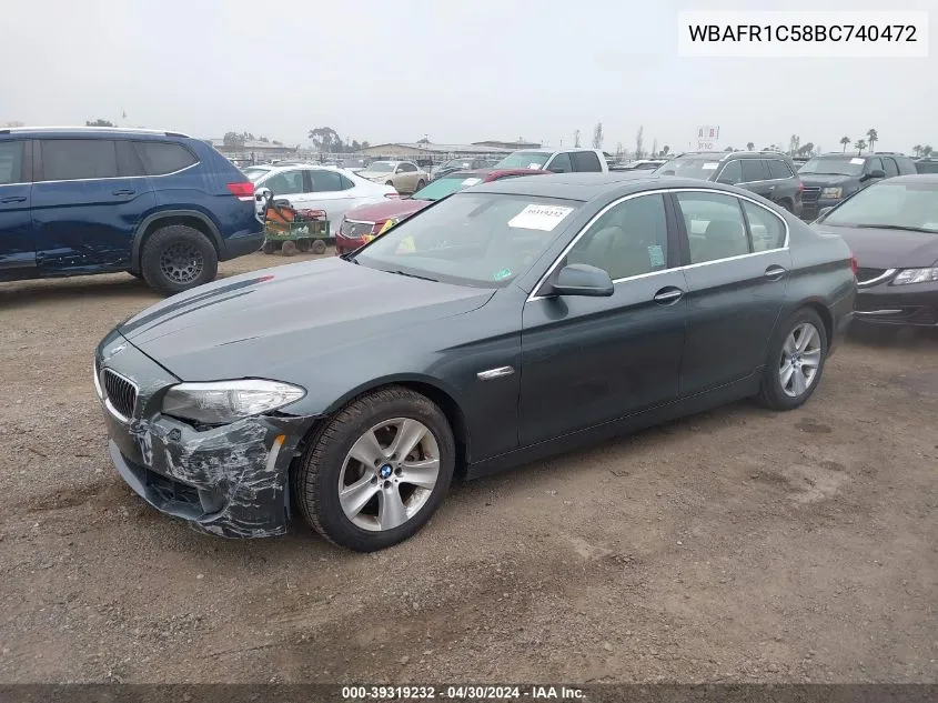 WBAFR1C58BC740472 2011 BMW 528I