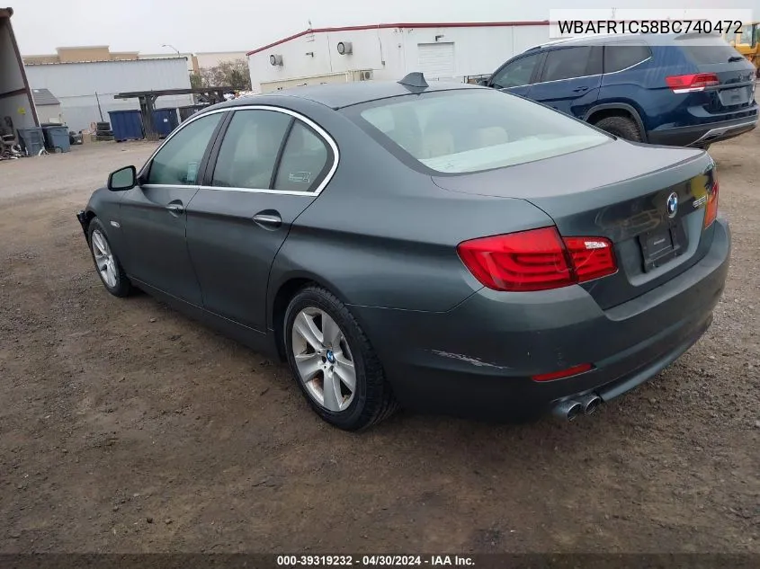 WBAFR1C58BC740472 2011 BMW 528I