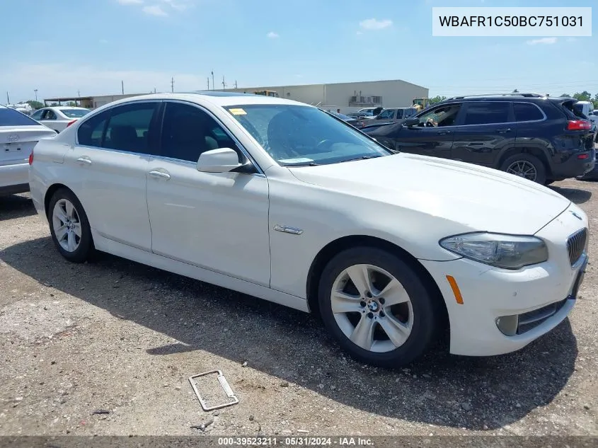 2011 BMW 528I VIN: WBAFR1C50BC751031 Lot: 39523211