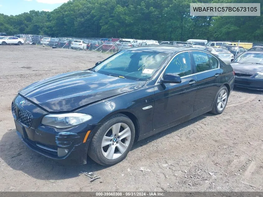 2011 BMW 528I VIN: WBAFR1C57BC673105 Lot: 39560308