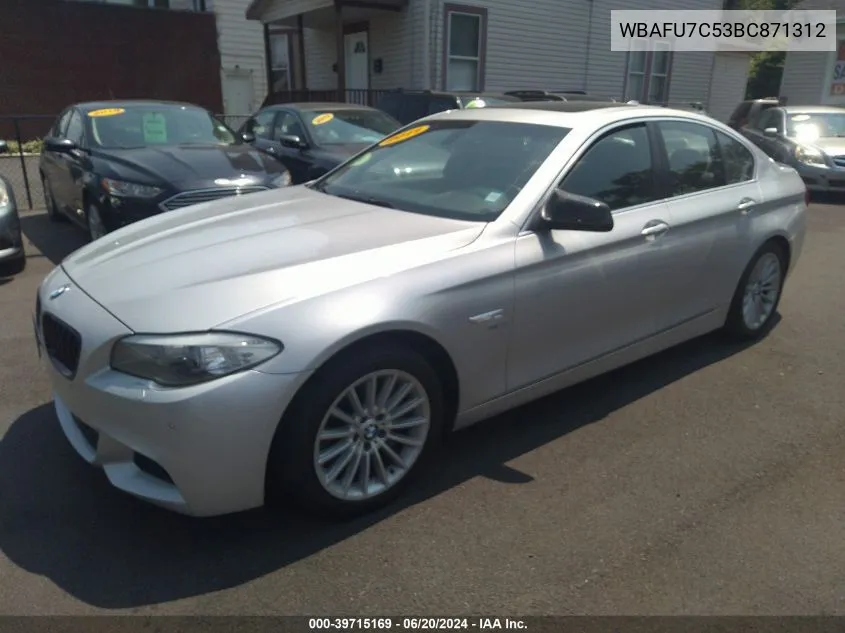 2011 BMW 535I xDrive VIN: WBAFU7C53BC871312 Lot: 39715169