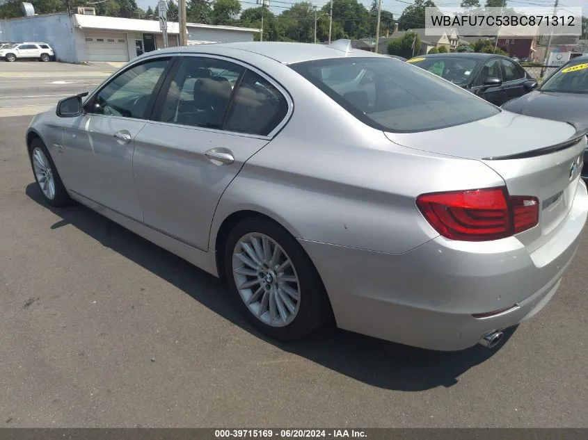 2011 BMW 535I xDrive VIN: WBAFU7C53BC871312 Lot: 39715169