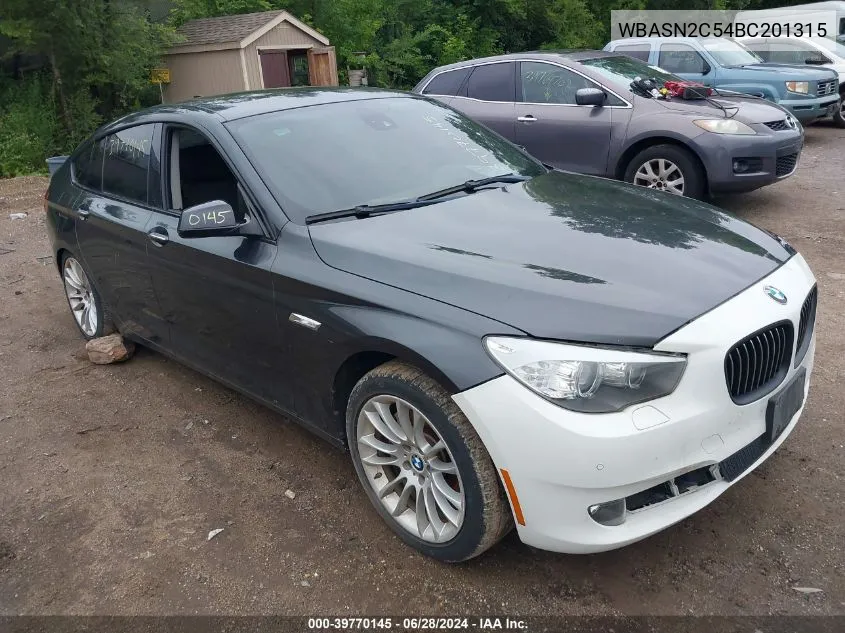 2011 BMW 535I Gran Turismo VIN: WBASN2C54BC201315 Lot: 39770145