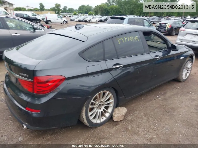 WBASN2C54BC201315 2011 BMW 535I Gran Turismo