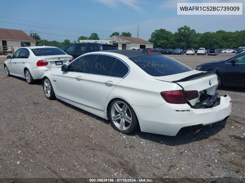 2011 BMW 528I VIN: WBAFR1C52BC739009 Lot: 39839156