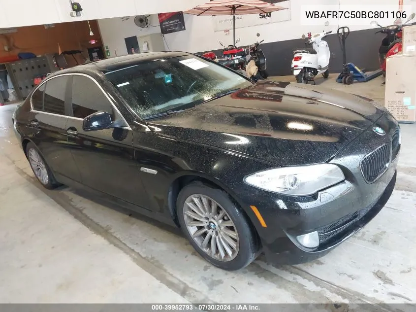 2011 BMW 535I VIN: WBAFR7C50BC801106 Lot: 39952793