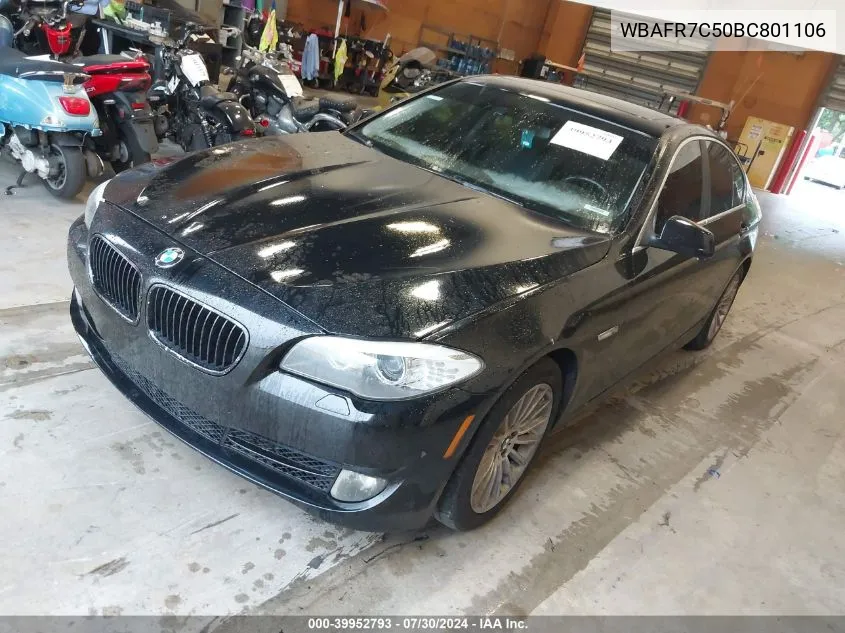 2011 BMW 535I VIN: WBAFR7C50BC801106 Lot: 39952793