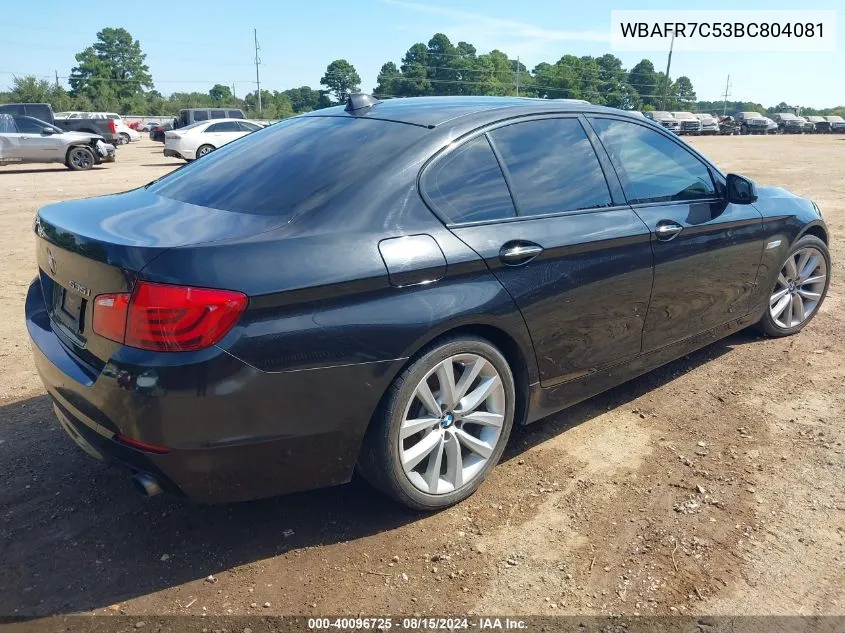 WBAFR7C53BC804081 2011 BMW 535I