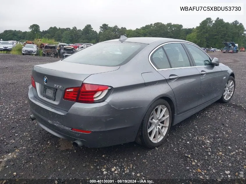 2011 BMW 535I xDrive VIN: WBAFU7C5XBDU53730 Lot: 40130391