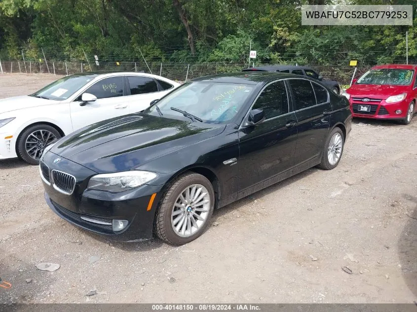 2011 BMW 535I xDrive VIN: WBAFU7C52BC779253 Lot: 40148150