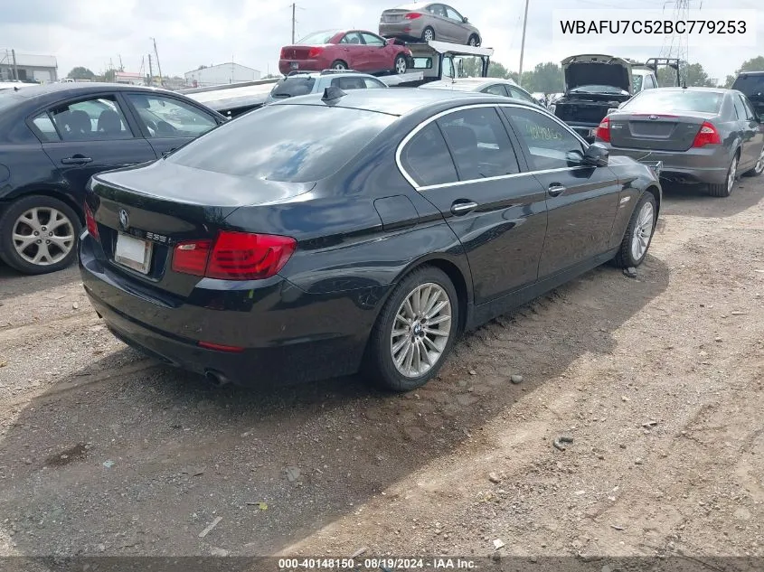 2011 BMW 535I xDrive VIN: WBAFU7C52BC779253 Lot: 40148150