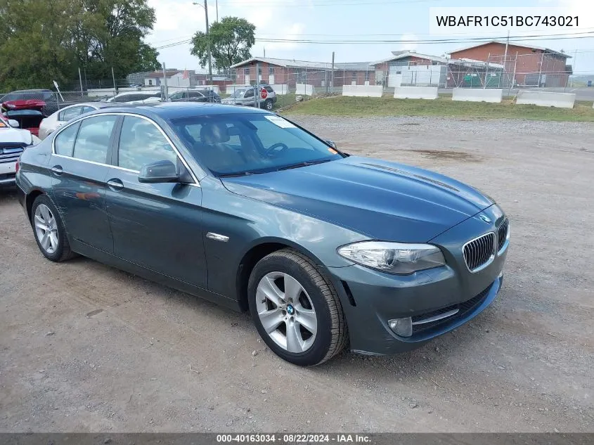 WBAFR1C51BC743021 2011 BMW 528I