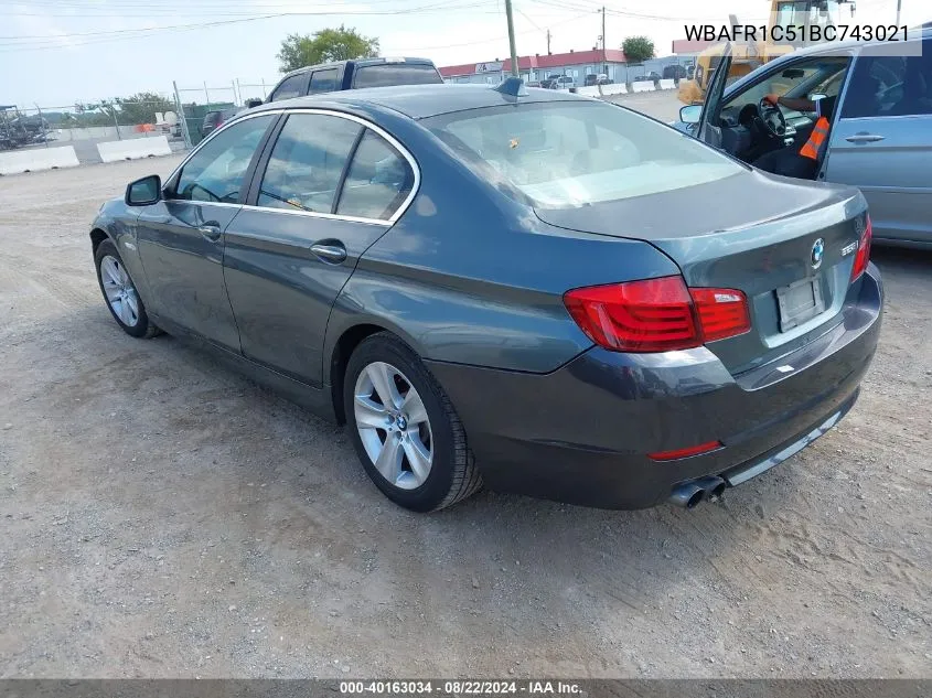 WBAFR1C51BC743021 2011 BMW 528I