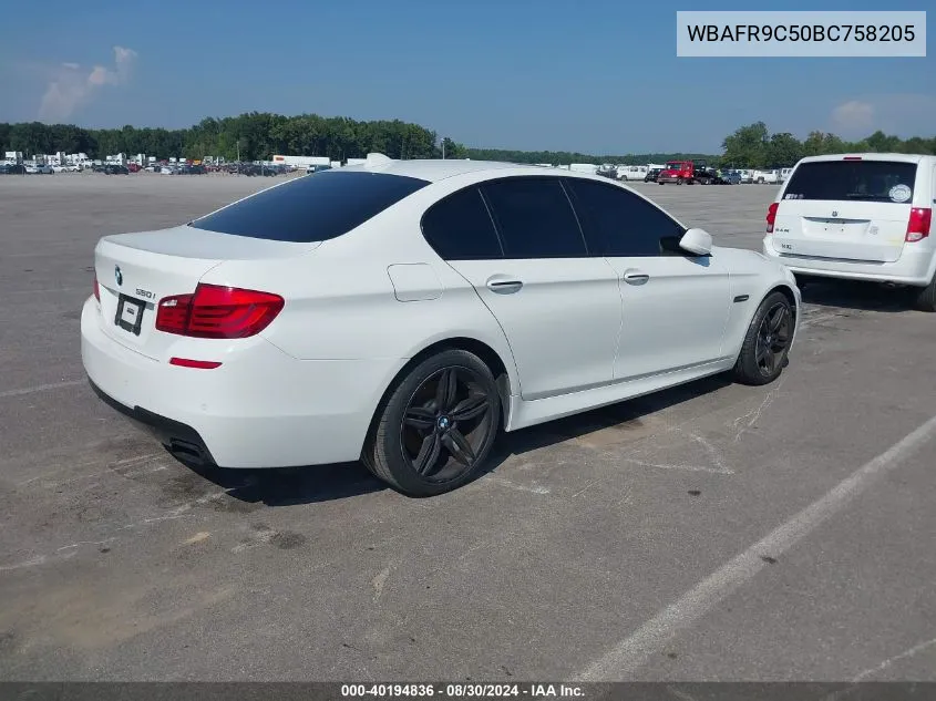 WBAFR9C50BC758205 2011 BMW 550I