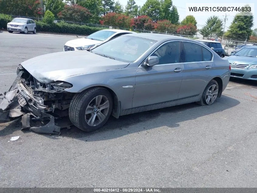 2011 BMW 528I VIN: WBAFR1C50BC746833 Lot: 40210412