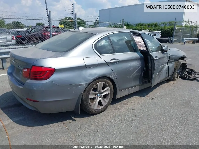 2011 BMW 528I VIN: WBAFR1C50BC746833 Lot: 40210412