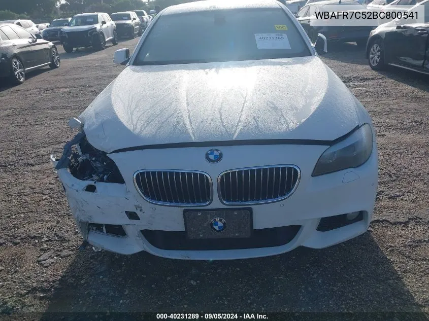 2011 BMW 535 I VIN: WBAFR7C52BC800541 Lot: 40231289