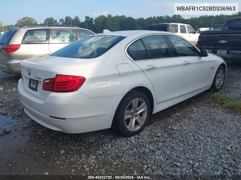 2011 BMW 528I VIN: WBAFR1C52BDS36963 Lot: 40232720