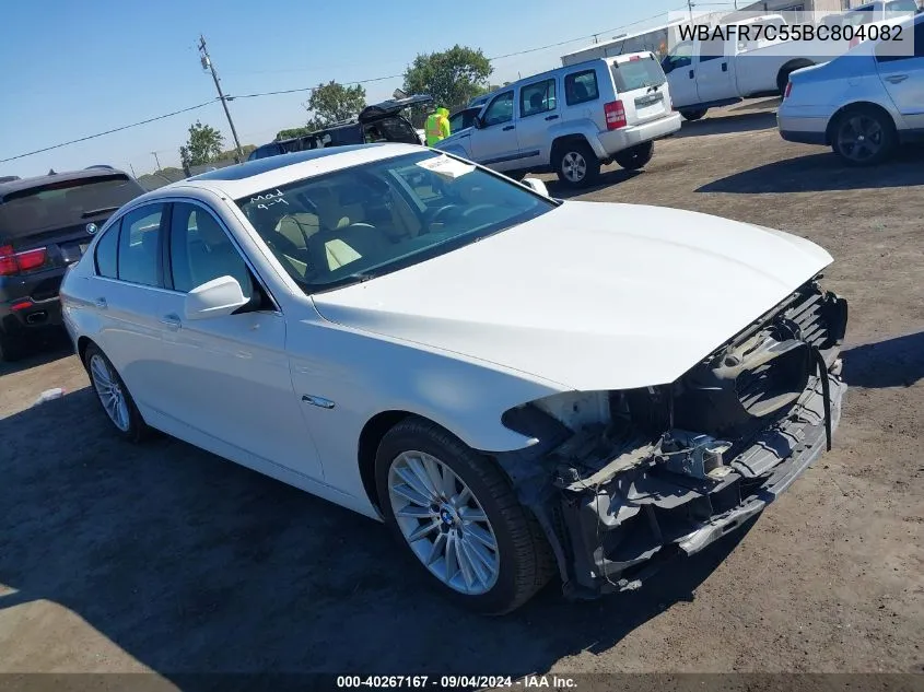 2011 BMW 535I VIN: WBAFR7C55BC804082 Lot: 40267167