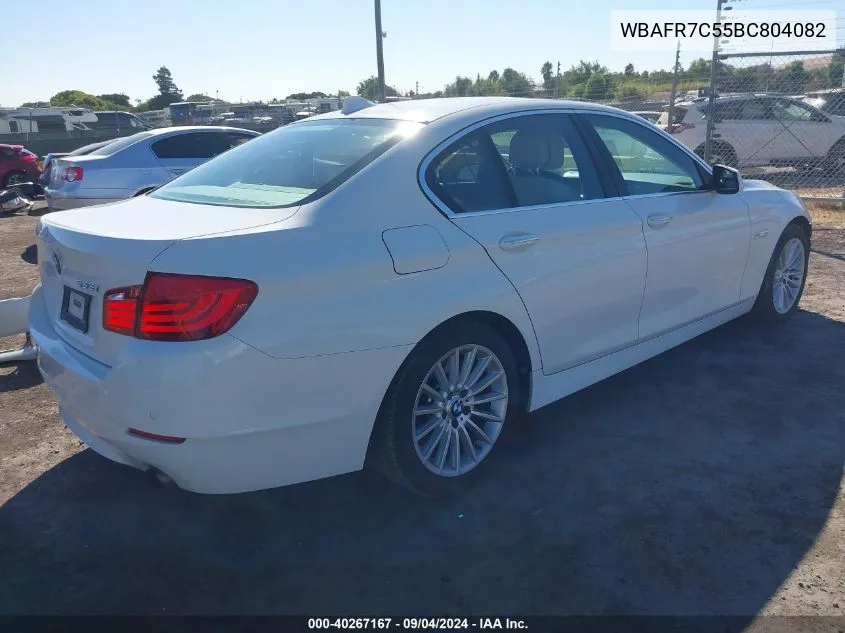 2011 BMW 535I VIN: WBAFR7C55BC804082 Lot: 40267167