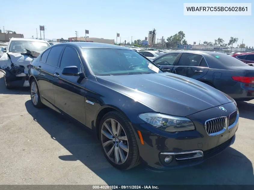 2011 BMW 5 Series I VIN: WBAFR7C55BC602861 Lot: 40281024