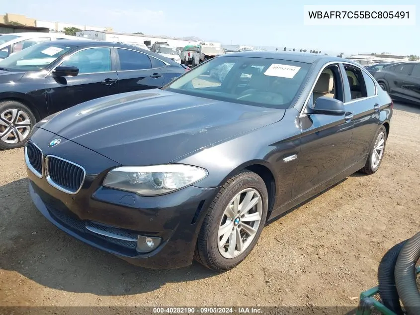 2011 BMW 535 I VIN: WBAFR7C55BC805491 Lot: 40282190