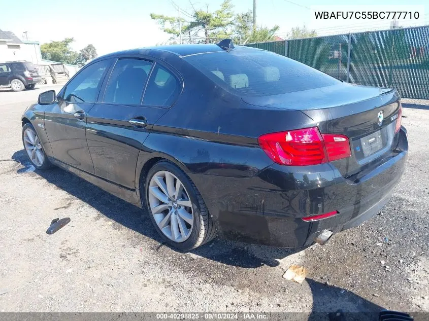 2011 BMW 535I xDrive VIN: WBAFU7C55BC777710 Lot: 40298825