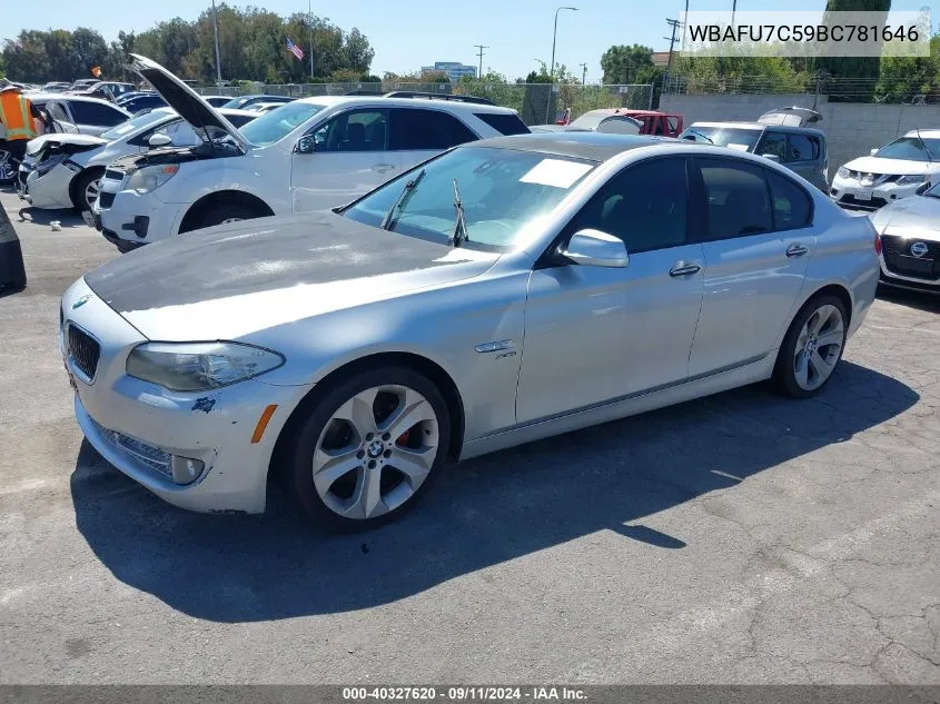 2011 BMW 535 Xi VIN: WBAFU7C59BC781646 Lot: 40327620