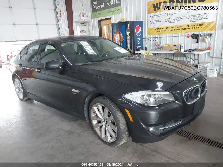 2011 BMW 535I xDrive VIN: WBAFU7C50BC780563 Lot: 40353421