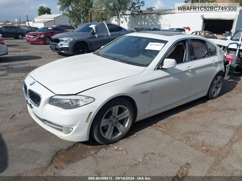 2011 BMW 528I VIN: WBAFR1C52BC749300 Lot: 40359013