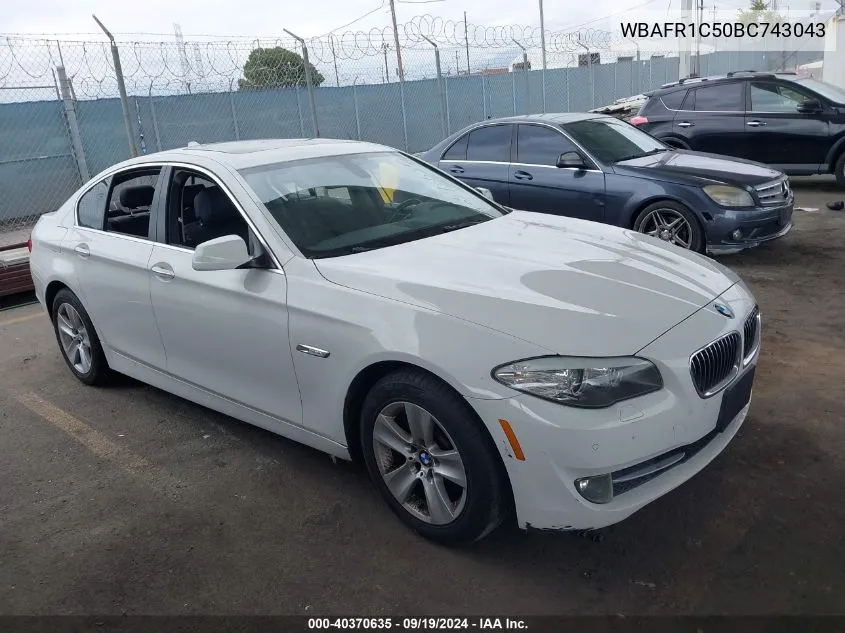 2011 BMW 528I VIN: WBAFR1C50BC743043 Lot: 40370635