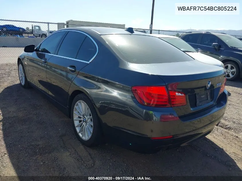 2011 BMW 535I VIN: WBAFR7C54BC805224 Lot: 40370920