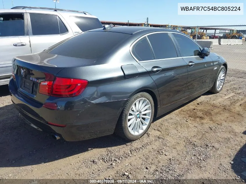 2011 BMW 535I VIN: WBAFR7C54BC805224 Lot: 40370920