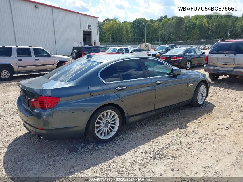 2011 BMW 535I xDrive VIN: WBAFU7C54BC876650 Lot: 40394776