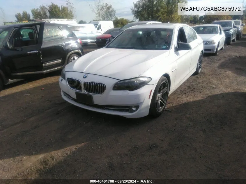 2011 BMW 535I xDrive VIN: WBAFU7C5XBC875972 Lot: 40401708