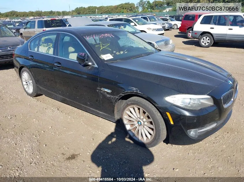 2011 BMW 535I xDrive VIN: WBAFU7C50BC870666 Lot: 40418584