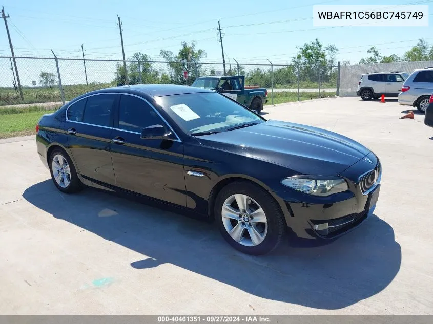 2011 BMW 528I VIN: WBAFR1C56BC745749 Lot: 40461351